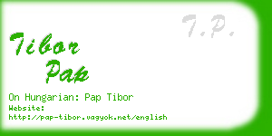 tibor pap business card